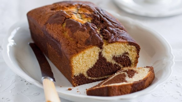 Two-tone marble cake.