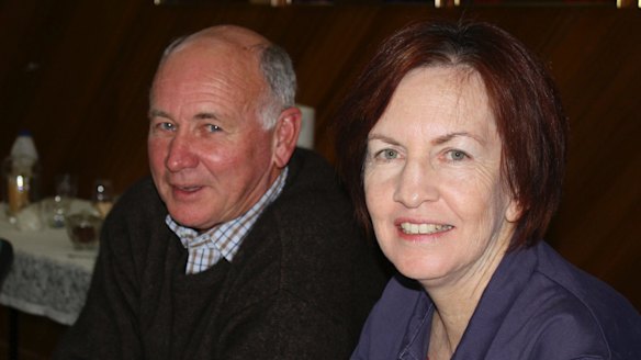 Gloucester mayor John Rosenbaum with NSW chief scientist Mary O'Kane. 