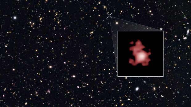 NASA's Hubble Space Telescope broke records to record the distant galaxy GN-z11.