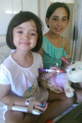 Lillian and Clarissa, along with their sister Francis, have type 1 diabetes.