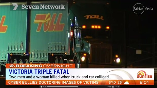 The truck driver was not injured in the crash.