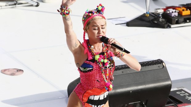 Rave babe: Miley Cyrus.
