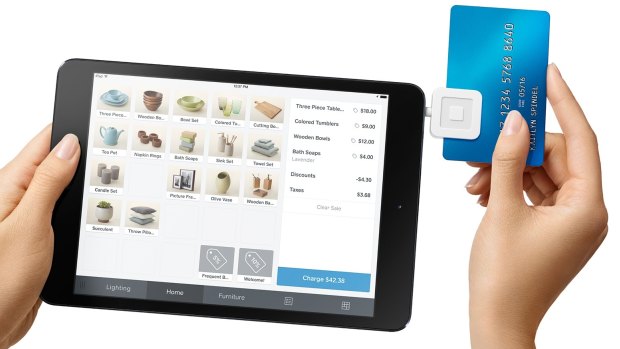 For what bankers call card present transactions, the heart of Square is a neat credit card reader that connects to a smartphone or tablet via its earphone jack.
