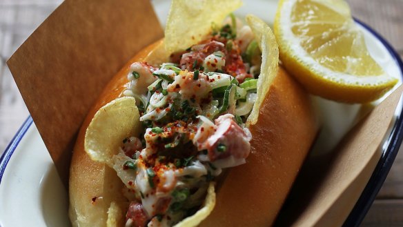 Lobster roll at Coogee Pavilion.