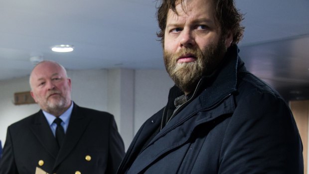 Andri (Olafurr Darri Olafsson), the local police chief in a tiny seaside town in Iceland that is the setting for <i>Trapped</i>.