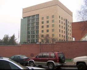 US embassy in Moscow.