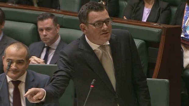 'You've got no place lecturing people about crime," said Daniel Andrews.