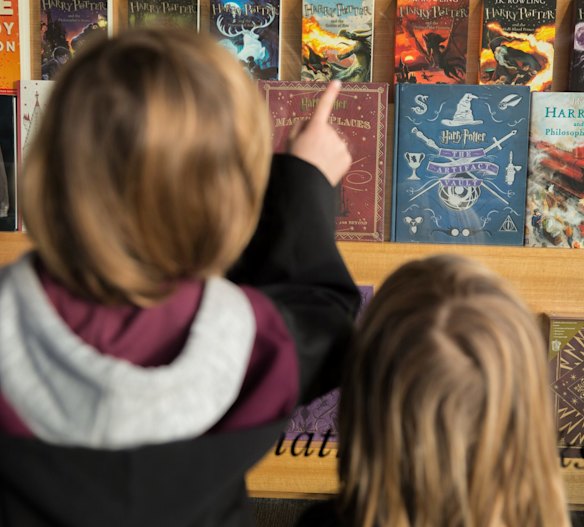 Harry Potter fans gather at a Melbourne bookshop in anticipation of the release of Harry Potter and the Cursed Child, on July 31, 2016.