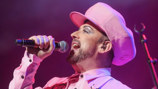 Boy George is staying at a luxury mansion in Centennial Park during shooting of <i>The Voice</I>.