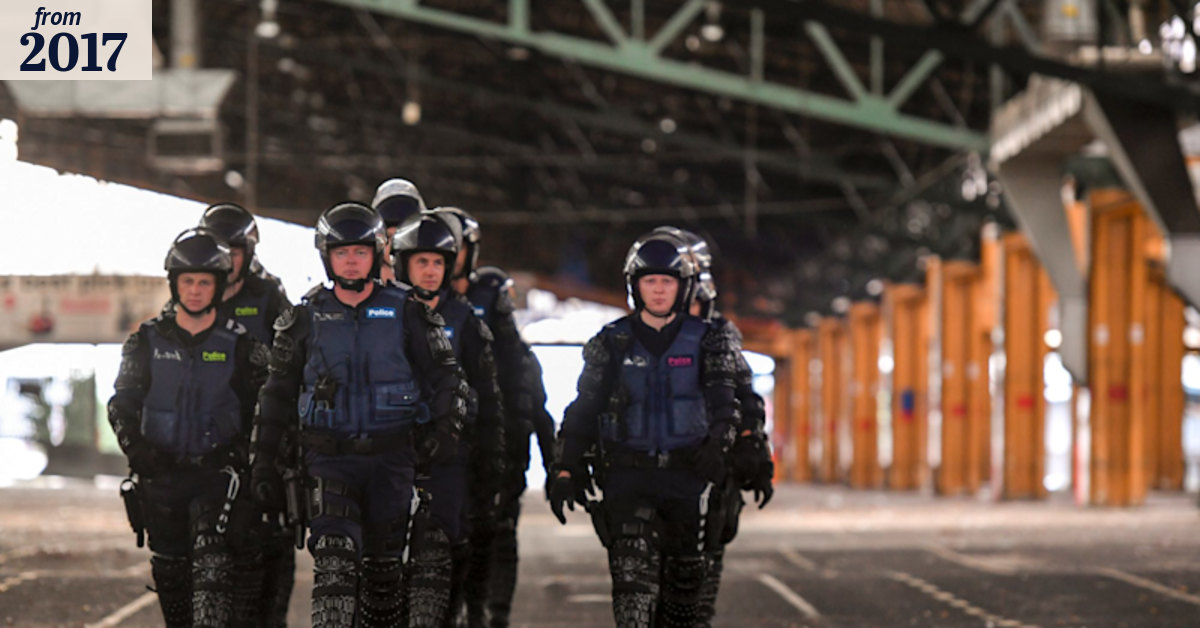 Special police unit trains to keep the peace