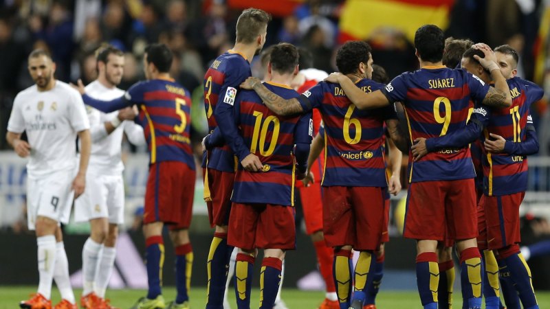 Luis Suarez and Neymar shine as Barcelona thrash Real ...