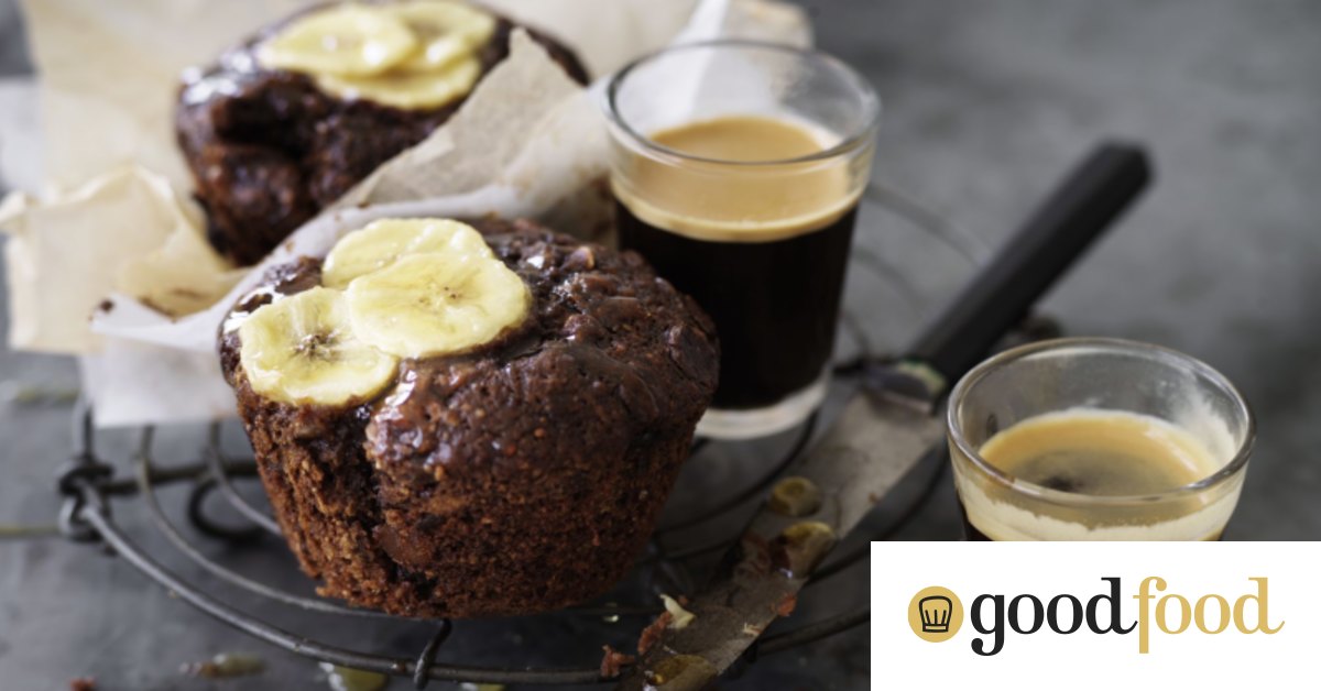 Triple ginger banana muffins