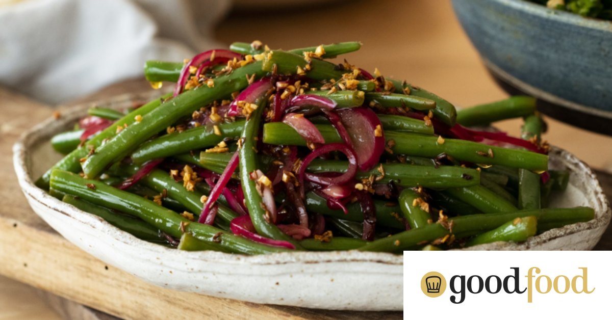 RecipeTin Eats x Good Food Green bean salad with garlic and cumin dressing