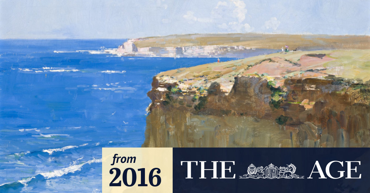 Geelong Art Gallery review Arthur Streeton's paintings and Giles