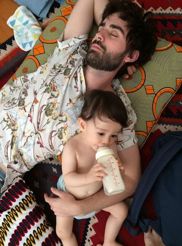 Jesse Cox and his son