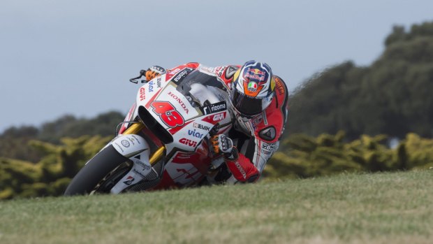 Local hope: Jack Miller is the top Australian contender at the Australian Motorcycle Grand Prix.