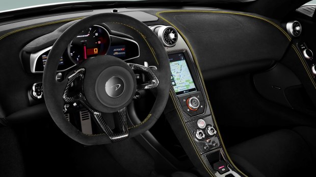 Inside the 650S, it's almost more control centre than driver's seat.