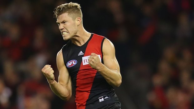 Essendon midfielder Jake Melksham is now with Melbourne.