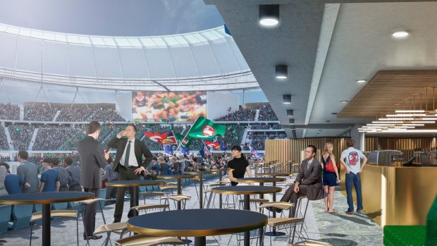 World class: an artist's impression of what the fan experience would be like in the new Allianz Stadium.