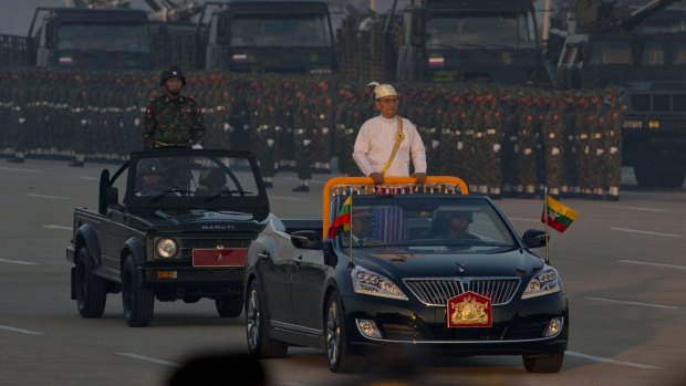 President Thein Sein, a former general, has military backing. 