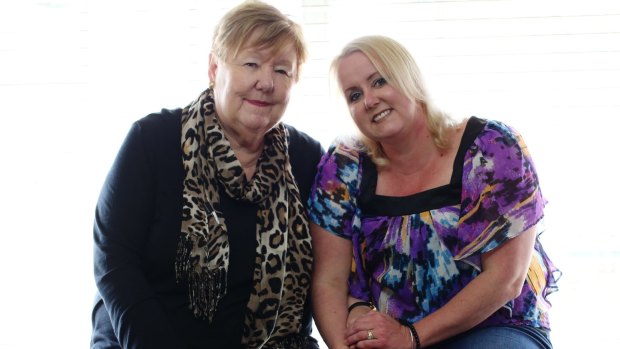 "Family doesn't have to be blood": Lainie Harnett and Sandra Wright.