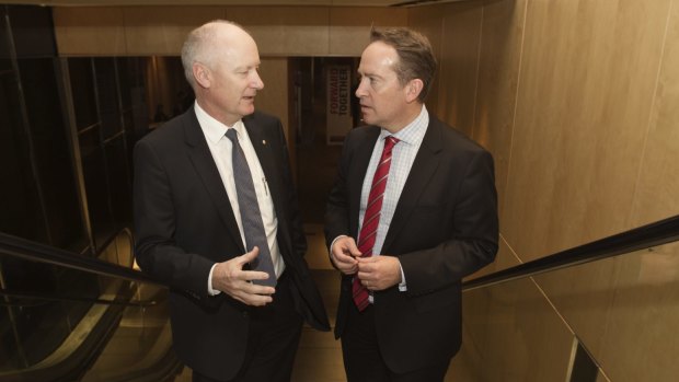 The strategy for Wesfarmers was hatched by Richard Goyder (left) and John Gilliam.