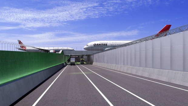 New Dryandra Road underpass to be built at Brisbane Airport in 2017 near the Domestic Terminal