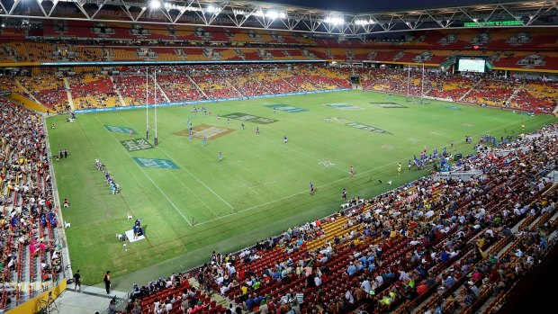 General view during the Rugby Global Tens match between Samoa and Blues at Suncorp Stadium. 