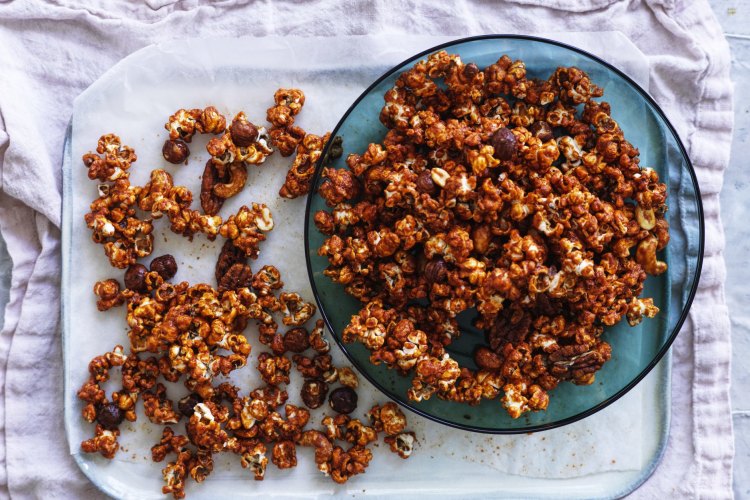 
Helen Goh's Spicy Caramelised Sriracha Popcorn
