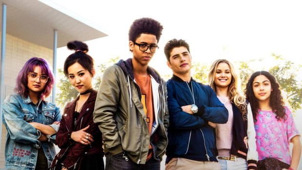 The young ones:
 The cast of <i>Marvel's Runaways</i>.