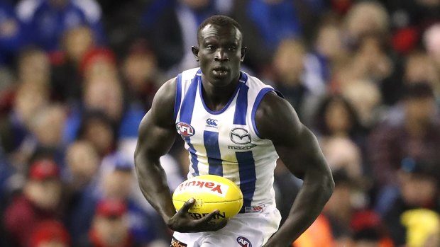 Majak Daw heard the sound of silence during the loss to Essendon.