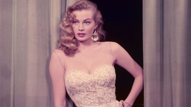 The stunning star of the 1960s, Anita Ekberg.