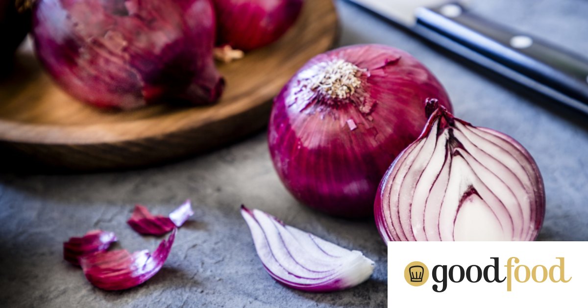 Why do red onions sometimes turn blue when you cook them?
