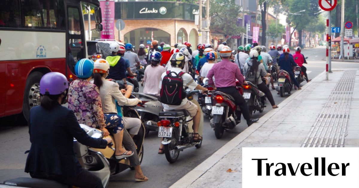 Crossing The Street in Vietnam