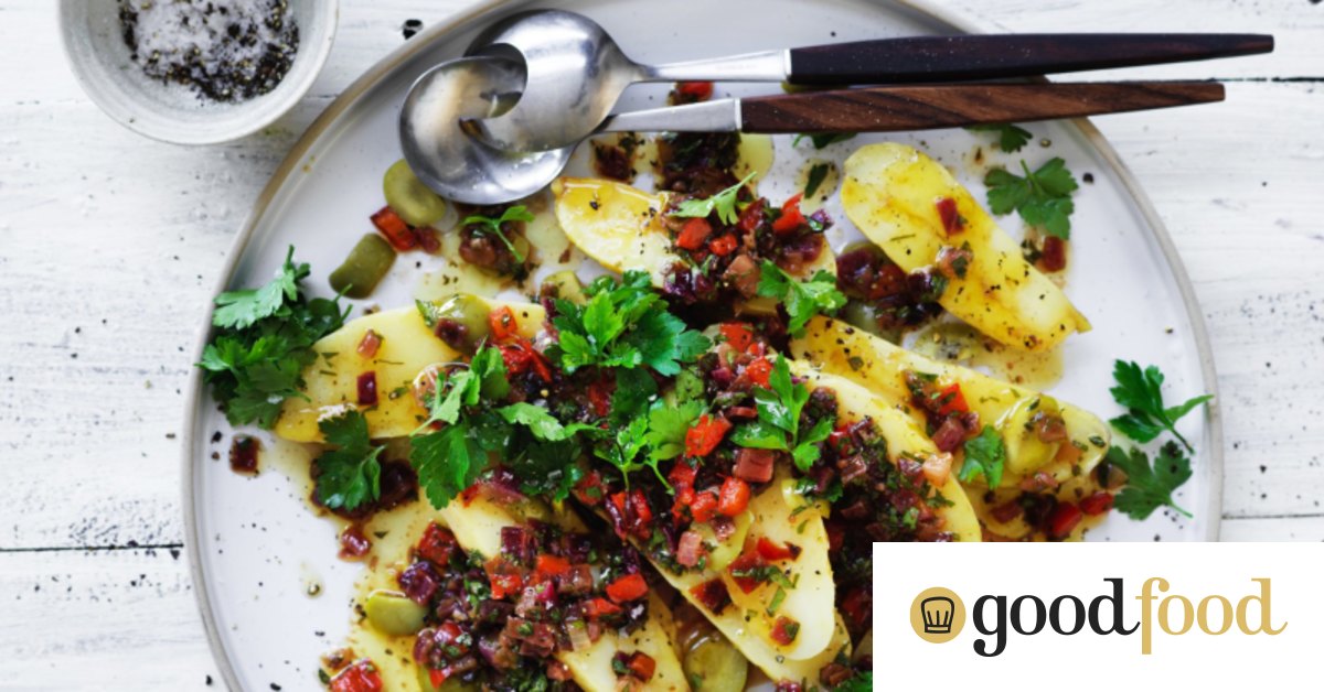 Marinated kipfler potato salad recipe