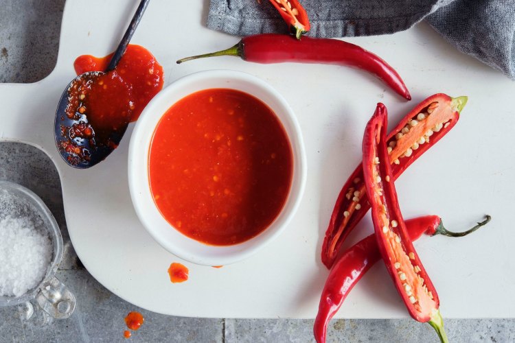 The Blue Ducks' homemade sriracha chilli sauce recipe.