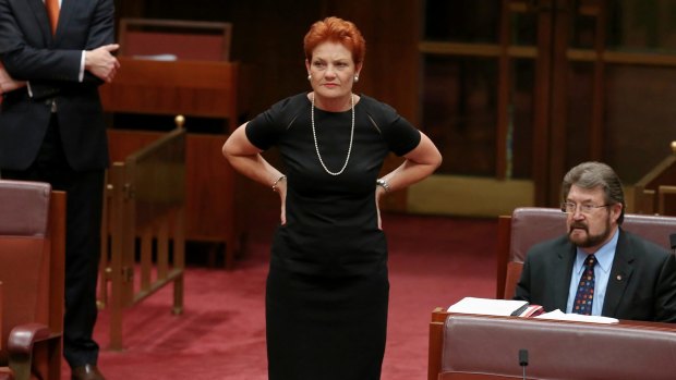 Senator Pauline Hanson is over-exposed and yet to evolve beyond a caricature of herself. 