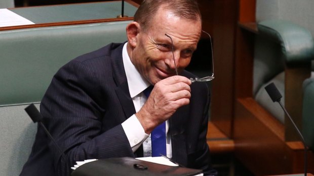 Tony Abbott will not comment on the most recent Newspoll results ... yet. 