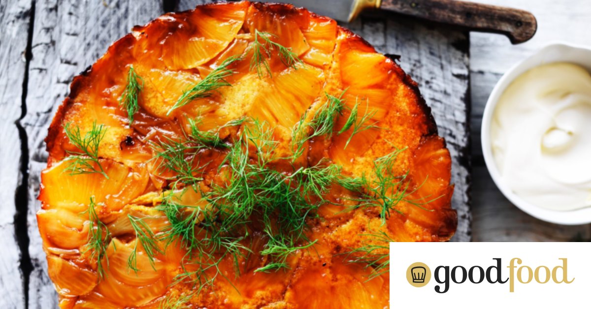 Caramelised pineapple and fennel upsidedown cake recipe