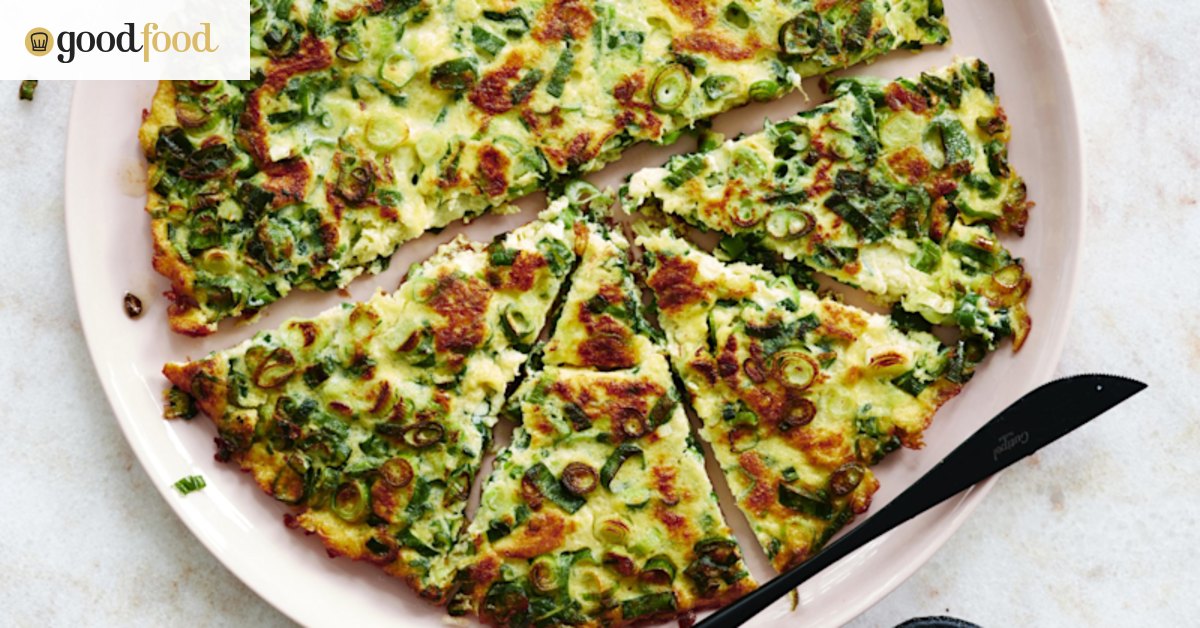Adam Liaw's spring onion omelette