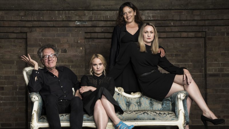 Three Girls Lucky Me Says Geoffrey Rush As He Plays In King Lear