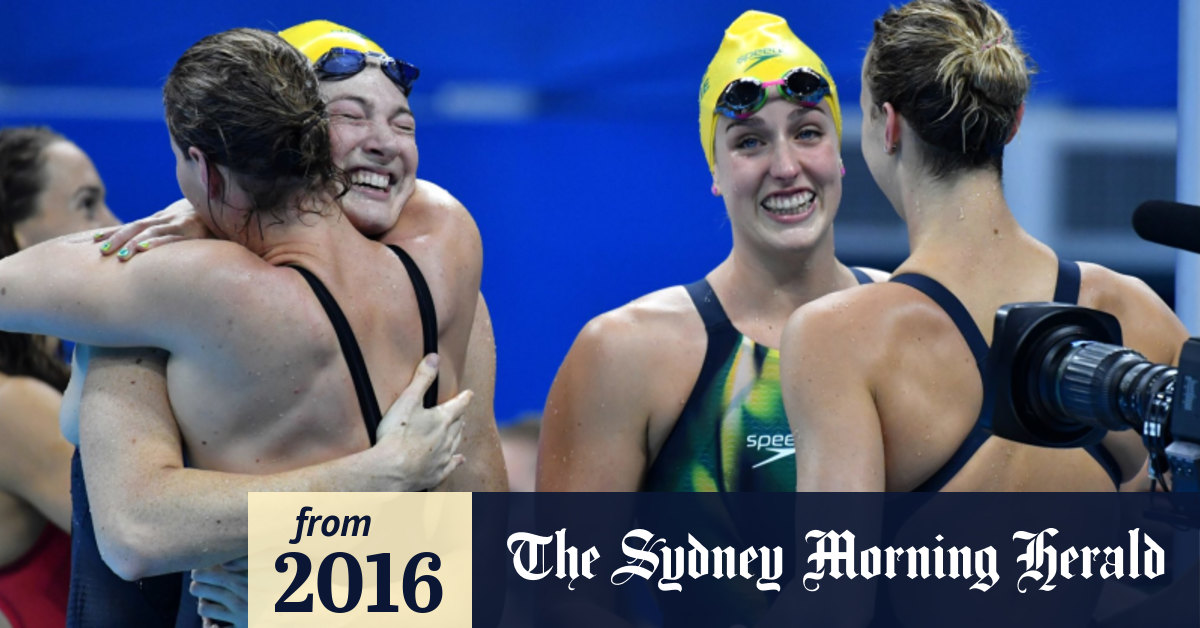 Rio Olympics 2016 Australia S Women Win Gold In World Record Time In 4x100m Freestyle Relay