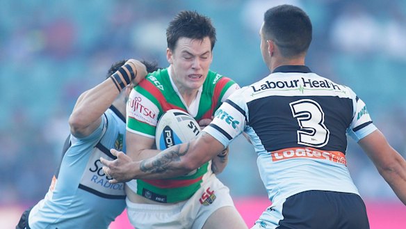 Sprayed: South Sydney's Luke Keary.