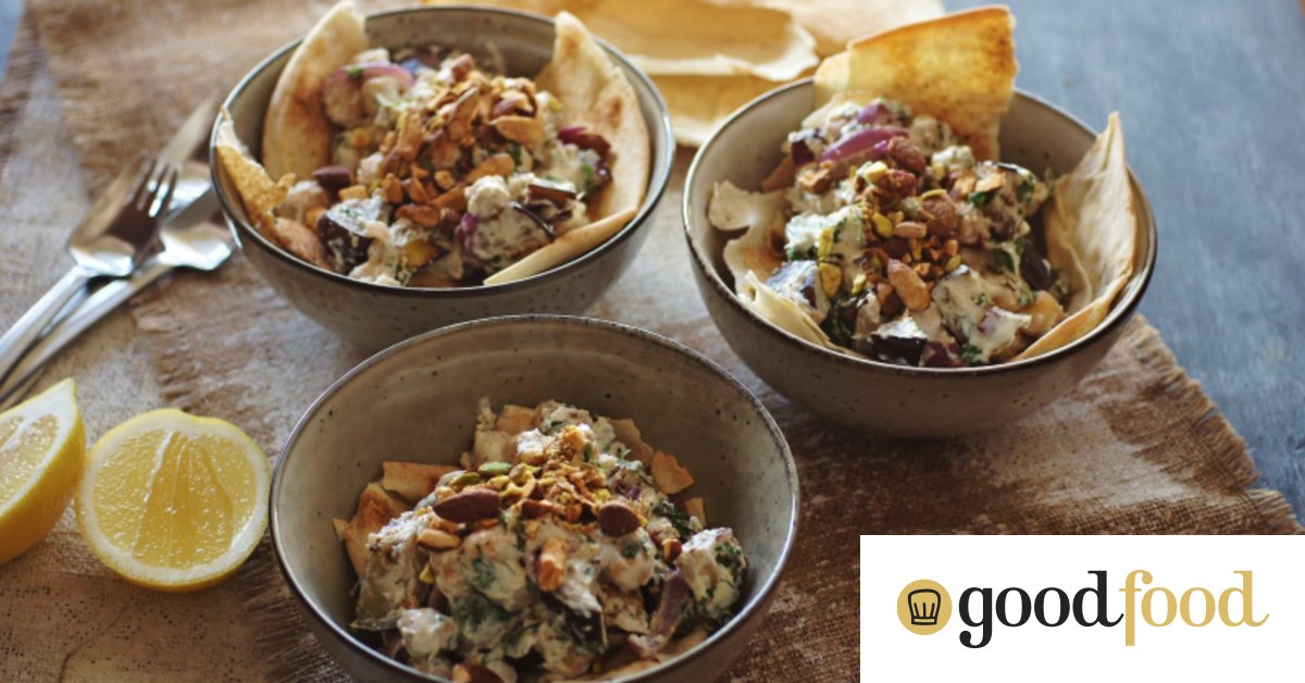 Eggplant and chickpea fetteh