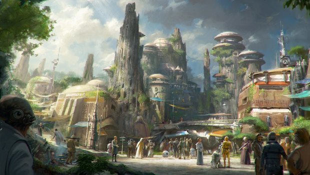 Disney are building two Star Wars theme parks: one in Orlando, one in California.