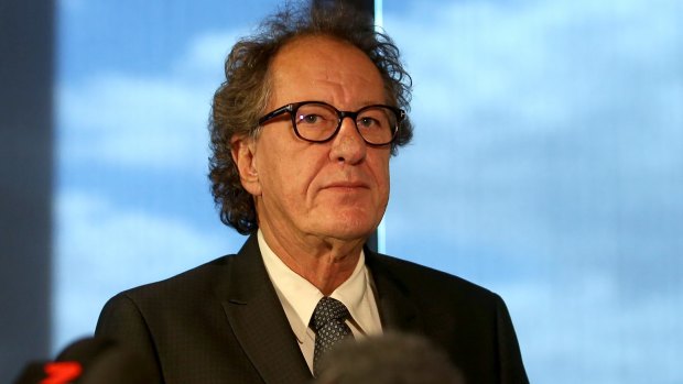 Geoffrey Rush is suing the newspaper over the front-page story. 