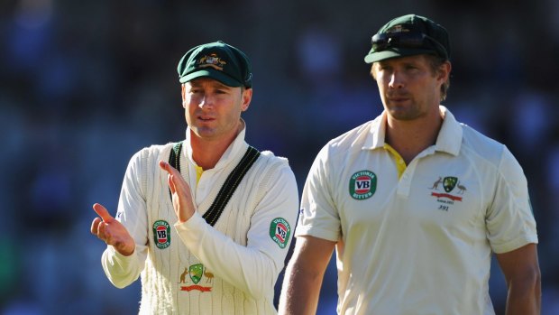 In-fighting: The homework gate saga uncovered leaked documents detailing allegations that Michael Clarke called teammate Shane Watson a ''cancer''.