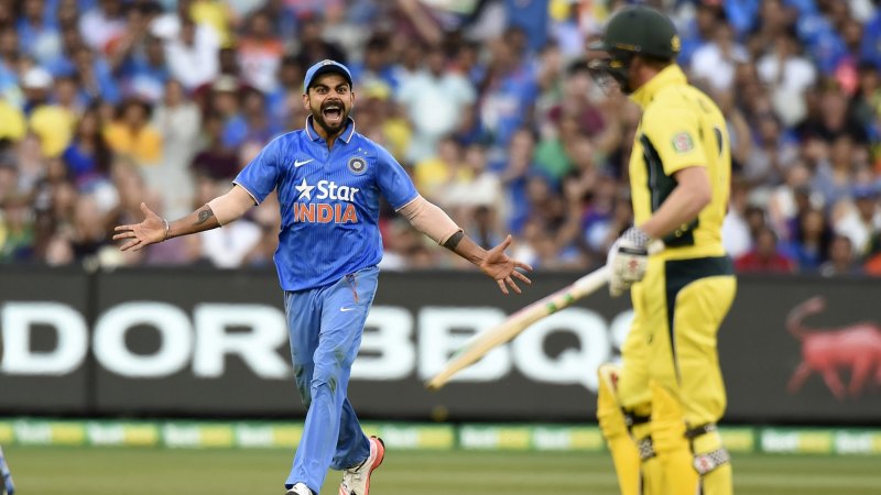 Australia V India Virat Kohli S Perfect Response To James Faulkner Sledge Virat kohli stayed second in icc odi rankings, 13 points behind ab de villiers.(ht photo). perfect response to james faulkner sledge