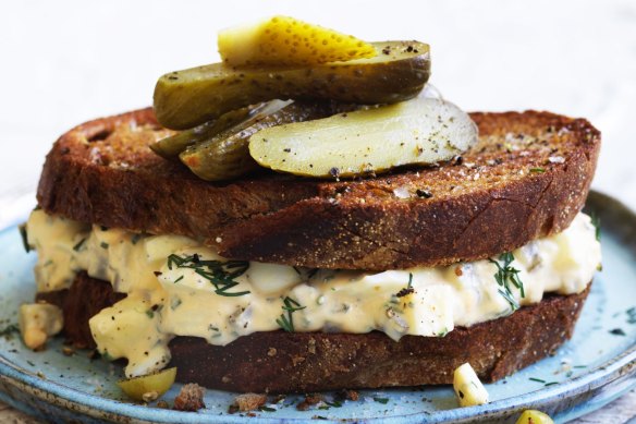 Jill Dupleix's egg mayo toastie.