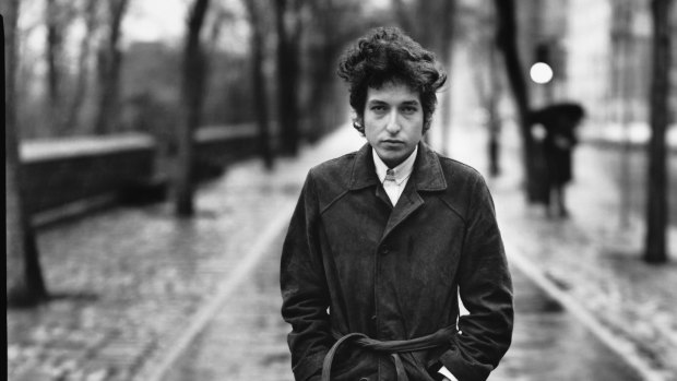 Bob Dylan in New York's Central Park in 1965.